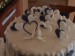 Svatební dort třípatrový - srdce - 3.patro